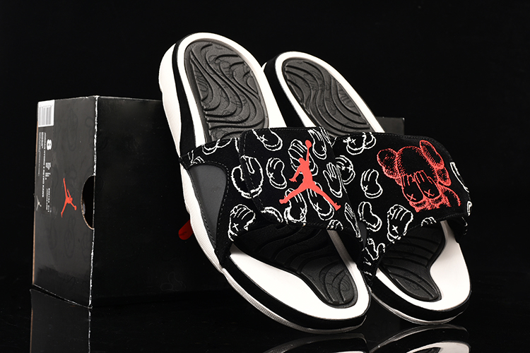 KAWS x Air Jordan Hydro Black Red - Click Image to Close